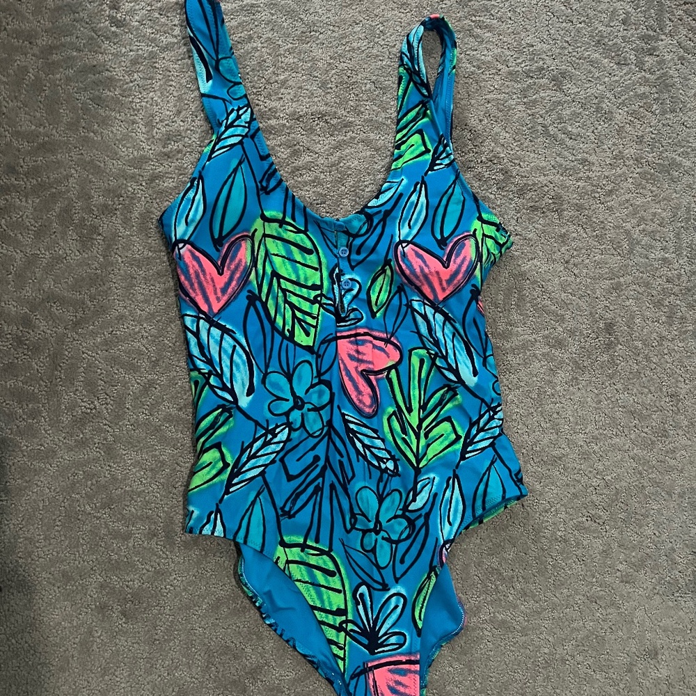 Aerie Graffiti Swimsuit size M